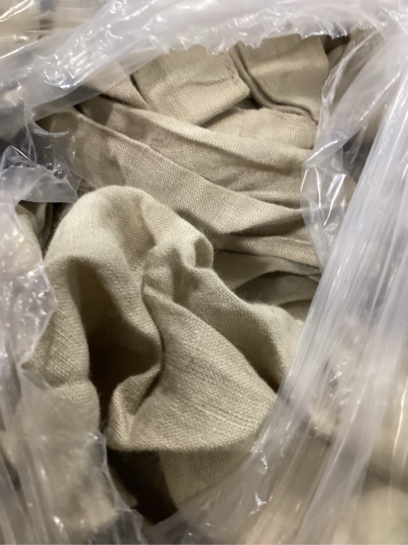 Condition photo showing Good Condition for linen sheet set beige tan quince 