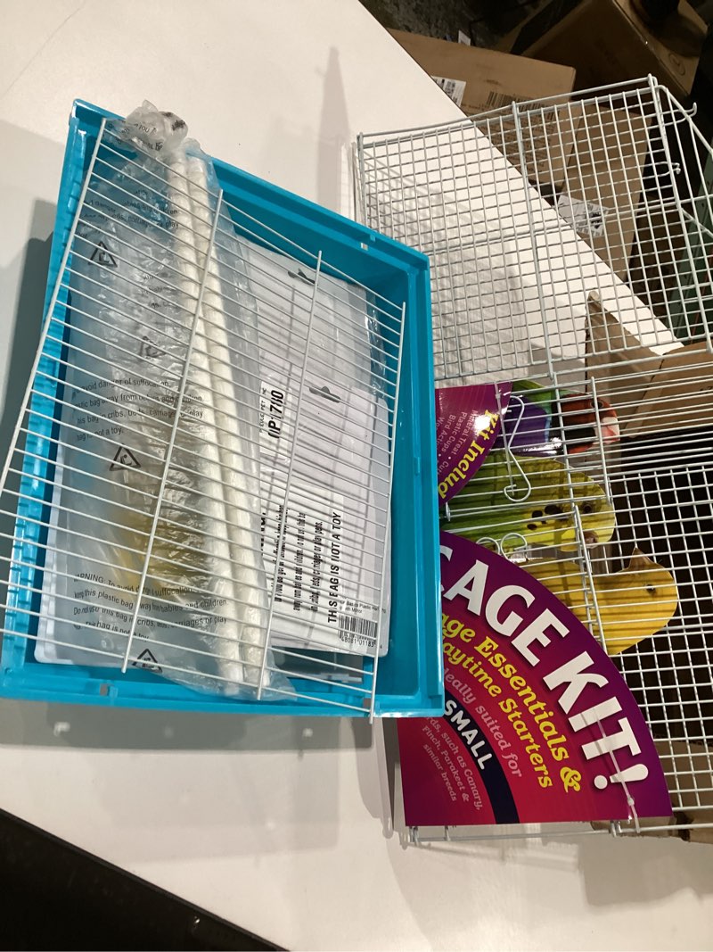 Condition photo showing Good Condition for Prevue Hendryx Pet Products 91110 Double Roof Bird Cage Kit, Blue/White, 3/8'