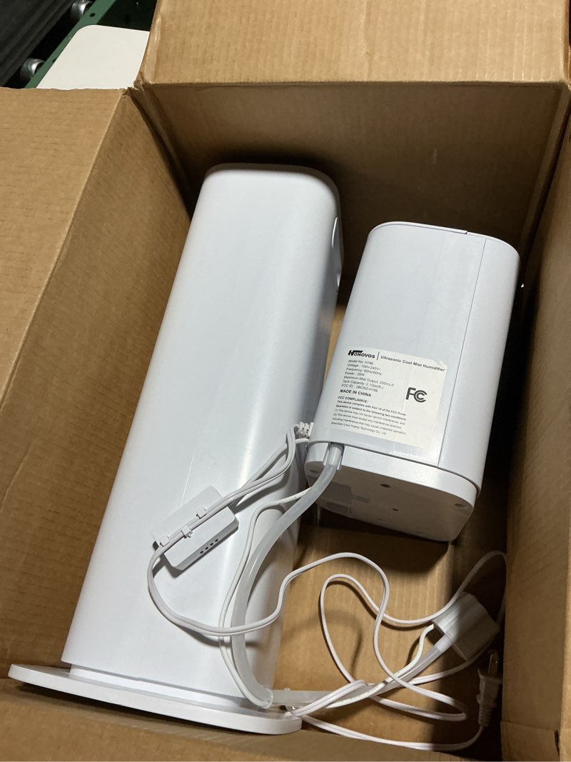 Condition photo showing As Is for Smart Humidifiers Large Room Bedroom Home,2.11Gal(8L) Quiet Top Fill Cool Mist Humidifier,Smart App & Remote Control, 3 Speed Humidifier with 360°Nozzle,Humidity Setting for Baby Office Plant(White)