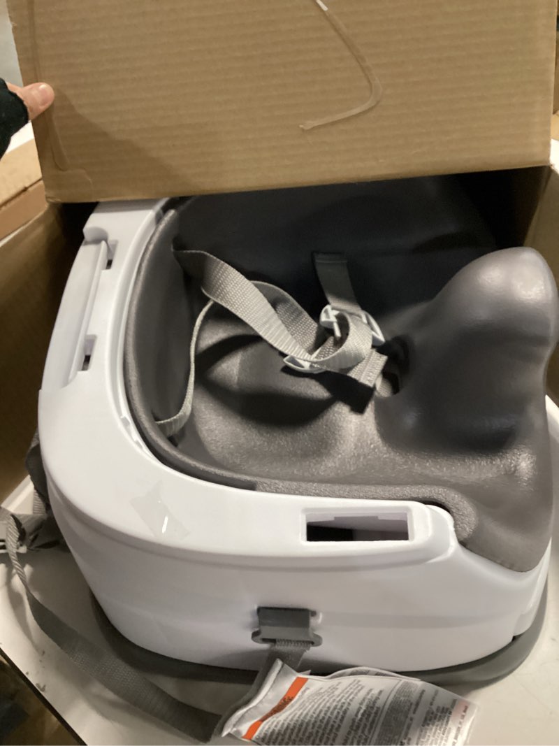 Condition photo showing Good Condition for Ingenuity Baby Base 2-in-1 Booster Feeding and Floor Seat with Self-Storing Tray - Slate