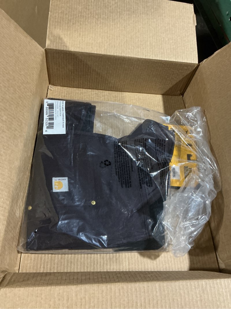 Condition photo showing Good Condition for Carhartt Firm Duck Dog Chore Coat, Insulated Weather Resistant Jacket for Cold and Windy Conditions, Deep Wine, Large Deep Wine Large