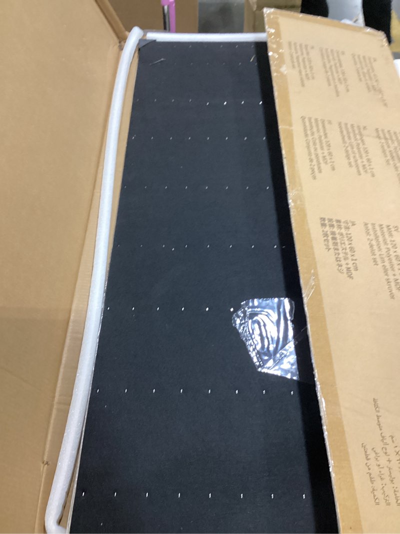 Condition photo showing As Is for tonor large acoustic panels self-adhesive, 8pcs 44.1" x 21.7" sound absorbing panel, acoustic wall panels for interior wall decor and recording studio acoustical treatments, living room, oatmeal 8 pcs oatmeal