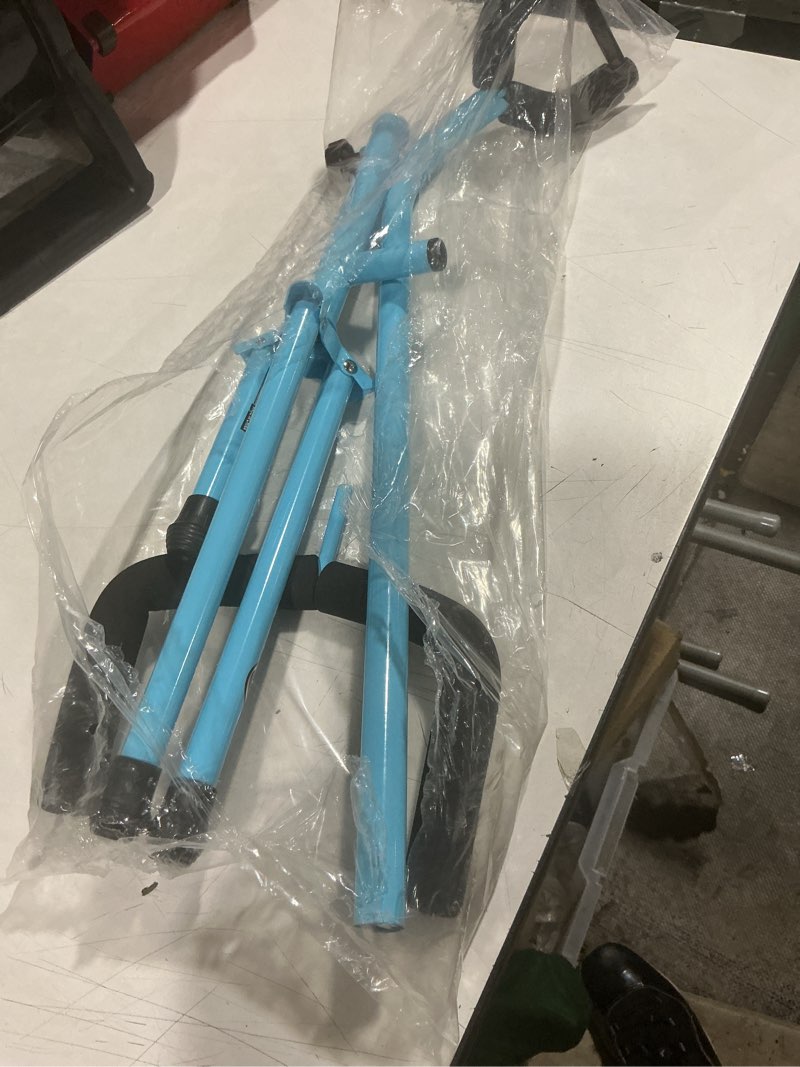 Condition photo showing As Is for pig hog phgs-db fat foam guitar stand, daphne blue