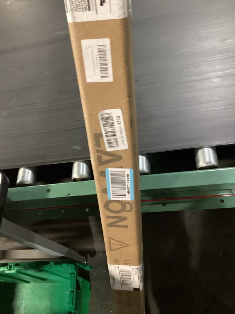 Condition photo showing New/Like New for 55" weight lifting bar, 1" standard straight barbell bars for weight lifting, olympic barbell bar for bench press/hip thrusts/squats/lunges for gym and home, 2 star star-nuts (480lb weight capacity) silver