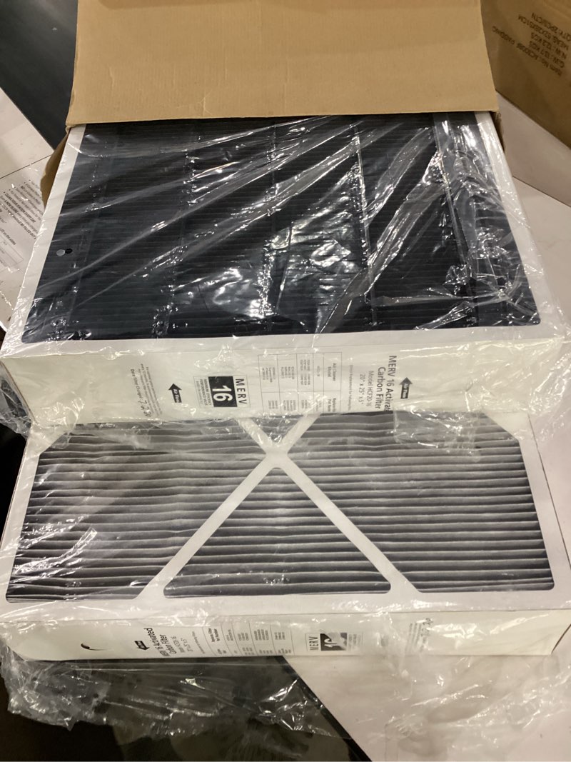 Condition photo showing Good Condition for 2 pack 20x25x5 merv 16 air filter, compatible with lennox hcc20-28 merv 16 furnace filter for hvac system, part number hcf20-16, hcf20-10