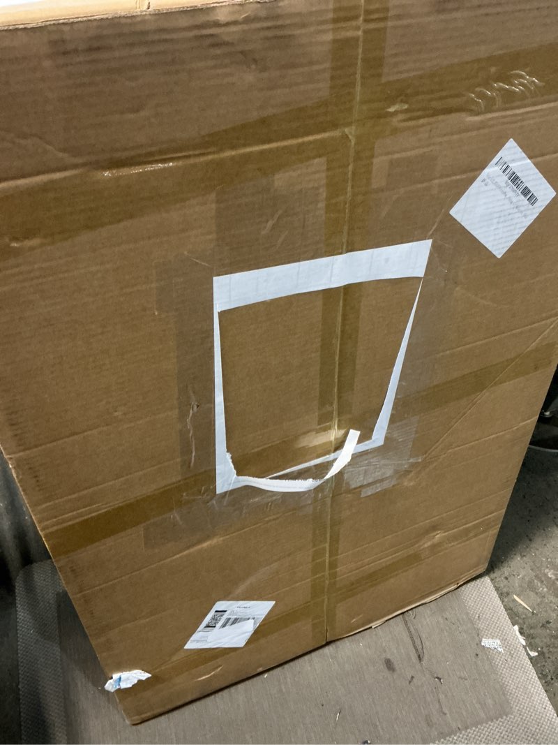 Condition photo showing New/Like New for 22.375x34 picture frame for wall display, 22.375x34 black picture frame with shatter resistant plexiglass, stable and sturdy 22.375 x 34 poster frame for wall display, gift collection, 1 pack