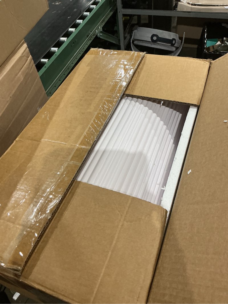 Condition photo showing Good Condition for metal pleated cylinder pedestal stands for party, 3 pieces heavy duty round cake pedestal stand display plinth pillars art decor for wedding ceremony birthday party?small, white?