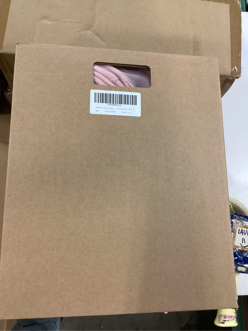 Condition photo showing New/Like New for WANDF Initial Laptop Backpack for Women, Quilted Puffer 14 Inch College Backpack, Personalized Water-Resistant Travel Backpack Daypack (Pink E) E Pink