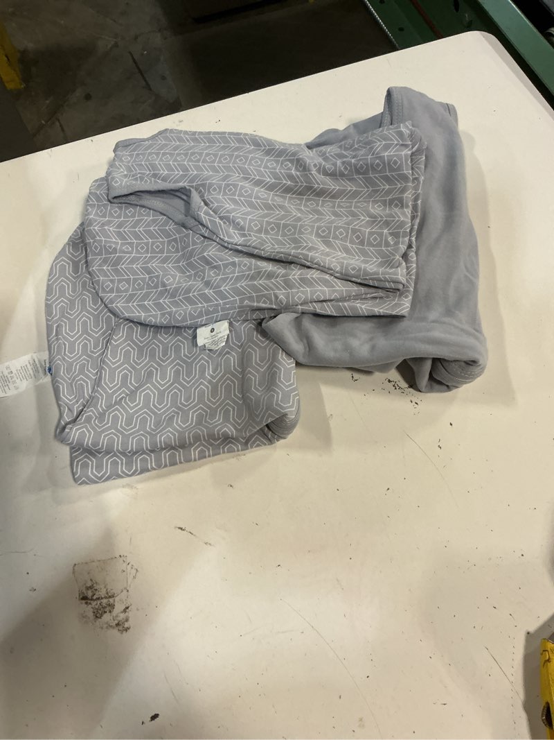 Condition photo showing As Is for sweet dolphin 3 pack baby wearable blanket sleep sack - 100% cotton tog 0.5, 2-way zipper, newborn essentials grey 0-6 months