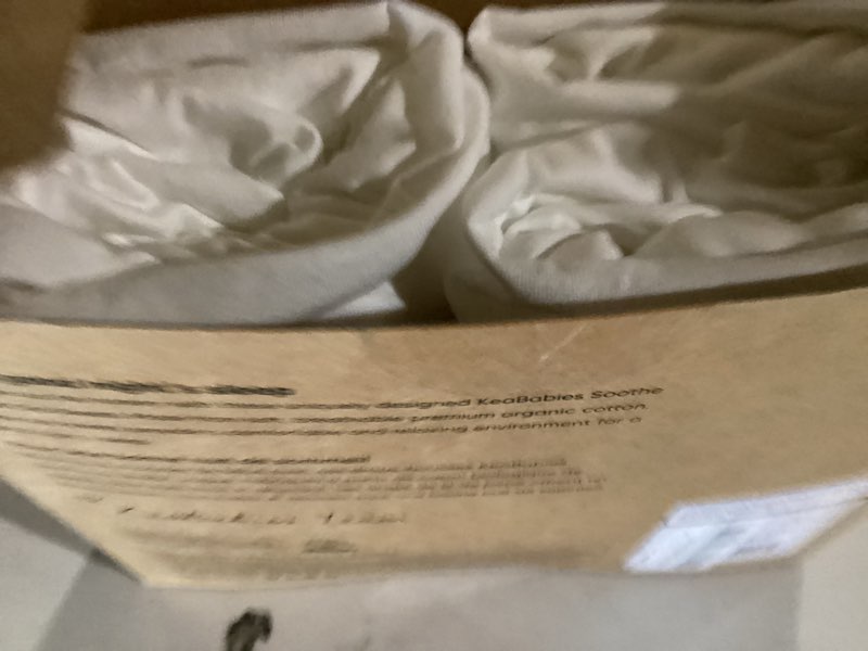 Condition photo showing Good Condition for KeaBabies 2-Pack Organic Crib Sheets for Boys, Girls - 52x28 Fitted Crib Mattress Sheet Neutral, Breathable Jersey Cotton Cover for Baby Bed, Toddler Mattress, Soft & Cute Prints (Soft White)