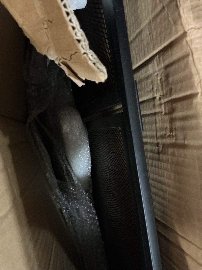 Condition photo showing Good Condition for VEVOR Single Panel Fireplace Screen with Access Door, Durable Iron Mesh, 38.98" L x 30.7" H, Spark Protection, Easy Setup, Standalone Fire Guard for Living Space Enhancement 38.98 inches Black