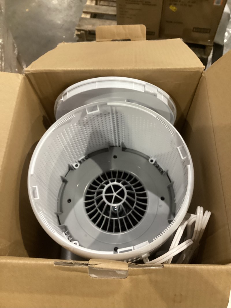 Condition photo showing As Is for levoit air purifier for home allergens pet hair in bedroom, covers up to 1073 ft² by 56w high torque motor, aham verifide, 3-in-1 filter with hepa sleep mode, remove dust smoke odor, core300-p, white white core 300-p 1pack