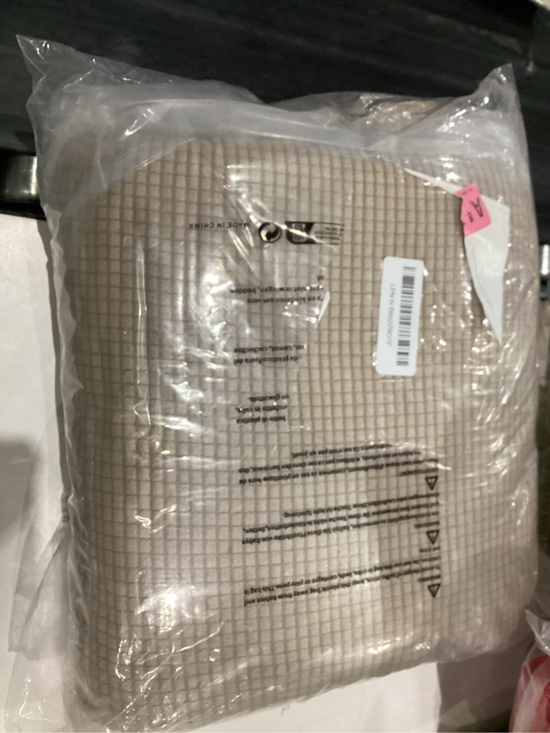 Condition photo showing Good Condition for PrinceDeco Stretch Loveseat Sofa Cover Slipcover Couch Cover for 2 Cushion Sofa Washable Sofa Cover for Pets Friendly Furniture Protector Covers with Non Slip Bottom(Loveseat, Sand) Sand Loveseat