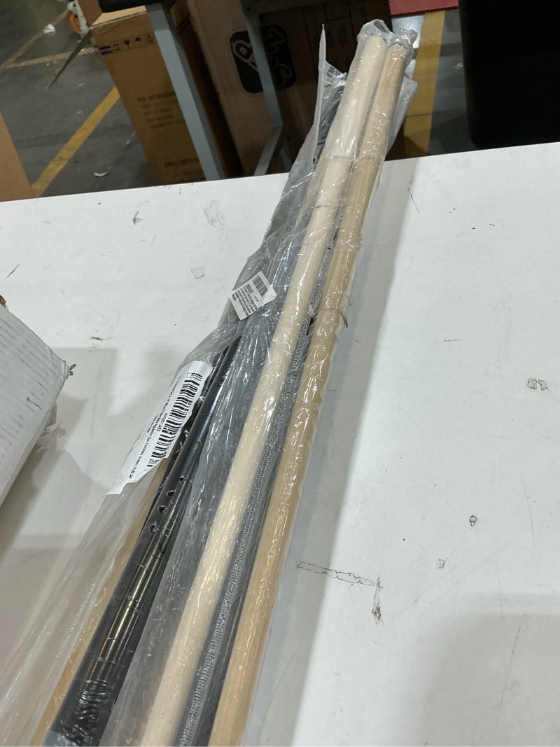 Condition photo showing New/Like New for pool sticks 2-piece 58 inch wooden billiard cue hard wood pool cues 19-21 oz economic cues good for house and bar use american pool game practice cues for begginer starters, set of 4
