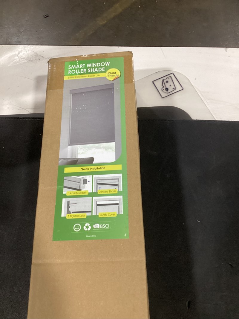 Condition photo showing New/Like New for (similar) smart roller shades for windows, alexa blackout motorized blinds with remote control, easy install automatic electric blinds for indoor (white, 25\" w x 72\" h) 25\"w x 72\"h white