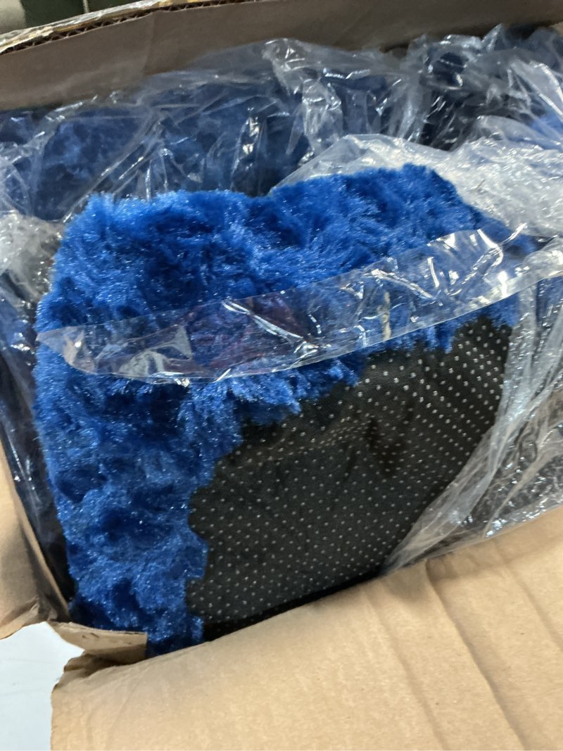 Condition photo showing Good Condition for ksiia washable dog bed comfy dog crate pad deluxe plush pet bed non-slip kennel pad for large dogs, 35” x 23” blue