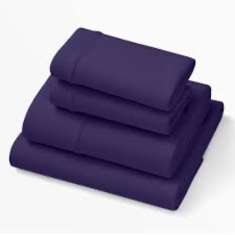 purple softstretch sheets, king/cal king, rayon blend, moisture-wicking, morning mist, fits other mattresses, stretch for adaptive support morning mist king/cal king