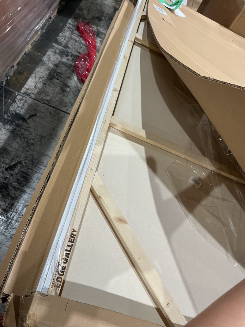 Condition photo showing New/Like New for creative mark the edge deluxe cotton 1-1/2" deep stretched canvas for painting, 36x72 pack of 3, 14oz. primed weight, universal archival priming, medium tooth, hand-stretched canvas for painters 36x72"