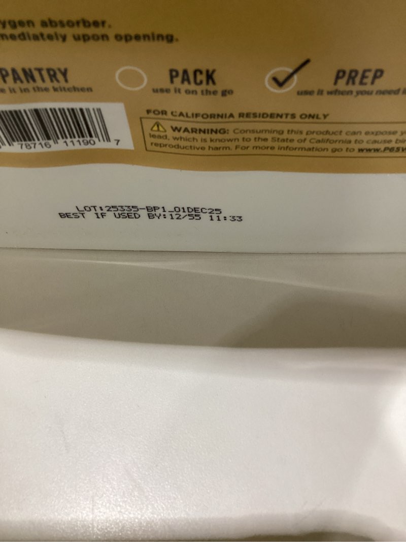 Condition photo showing New/Like New for Augason Farms Quick Rolled Oats 4-Gallon Pail, Emergency Food Supply, Everyday Meals, 113 Servings Quick Rolled Oats 113 servings, BEST BY 12/55