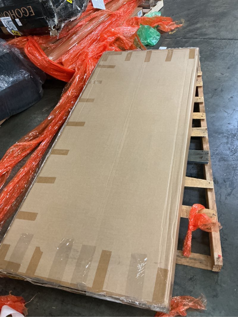 Condition photo showing New/Like New for Decoro Seattle Modern Tufted Upholstered Platform Bed | Headboard and Wood Frame with Wood Slat Support, King, Antonio Mid Night King Antonio Mid Night