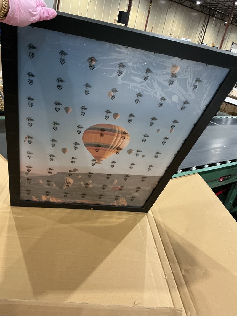Condition photo showing Good Condition for 4x5 picture frame black for wall hanging or tabletop, wall mounting horizontally or vertically, 4 x 5 wall gallery poster photo frame with shatter resistant plexiglass, black black 4x5 inch