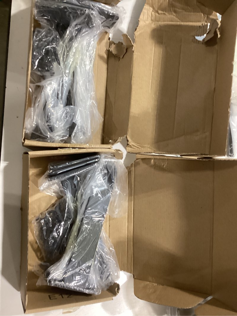 Condition photo showing Good Condition for 12 pack - 8 inch black hidden l shelf bracket (1/5 inch thicked) iron floating shelf brackets rustic industrial metal brackets for shelf support black 12 pack 8 inch
