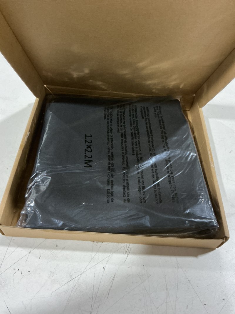 Condition photo showing Good Condition for asee'm 7.2ft wedding arch cover black fitted spandex cover 2-sided round top chiara backdrop stand covers for party ceremony birthday banquet decoration 7.2ft black