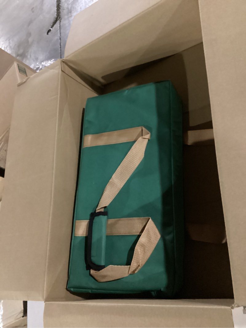 Condition photo showing Good Condition for american mahjong game set, 166 green tiles, 4 all-in-one color rack/pushers, complete mahjong tile set?green carrying bag