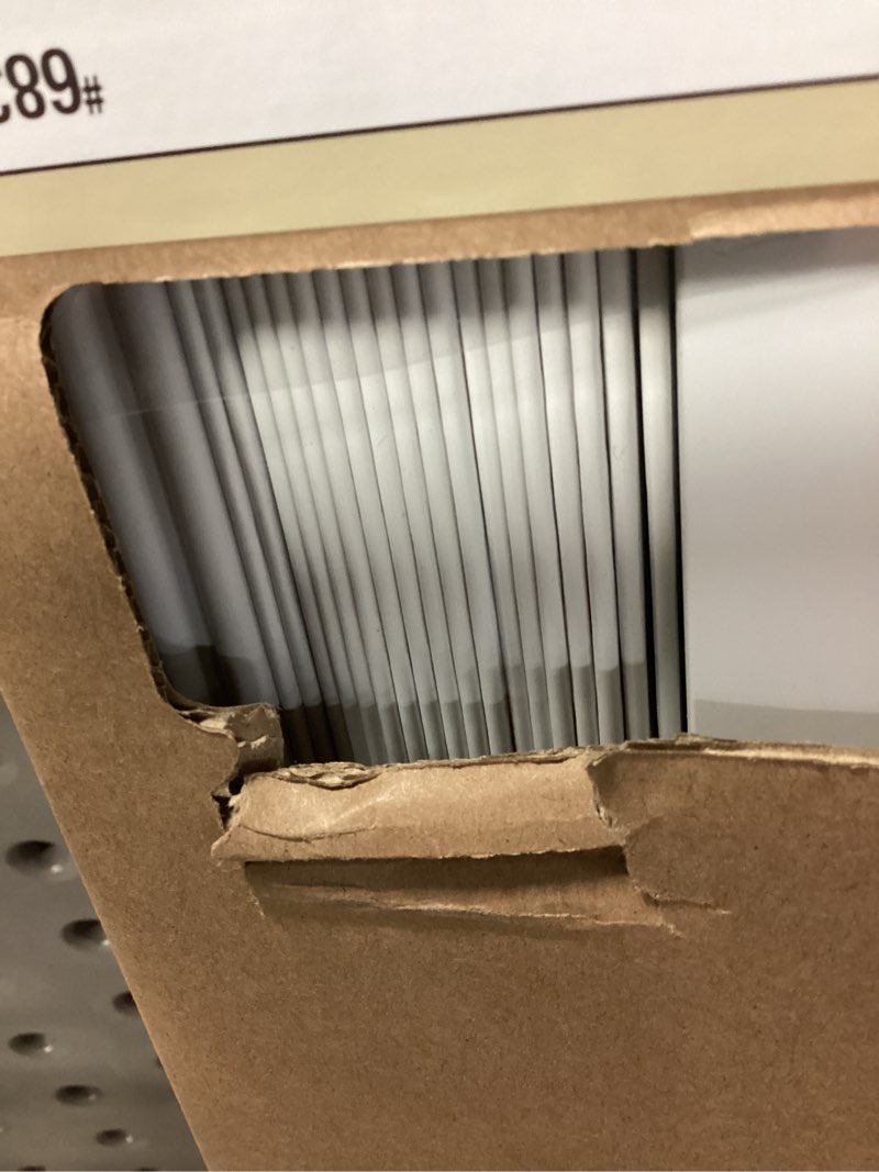 Condition photo showing Good Condition for allen + roth 2-in slat width 71-in x 36-in cordless white faux wood room darkening horizontal blinds