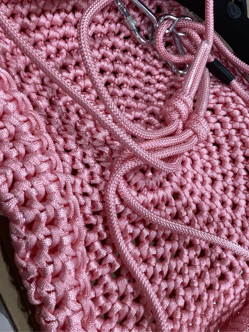 Condition photo showing Good Condition for womens straw beach bag woven crossbody shoulder bags top handle satchel handbag purse for summer pink