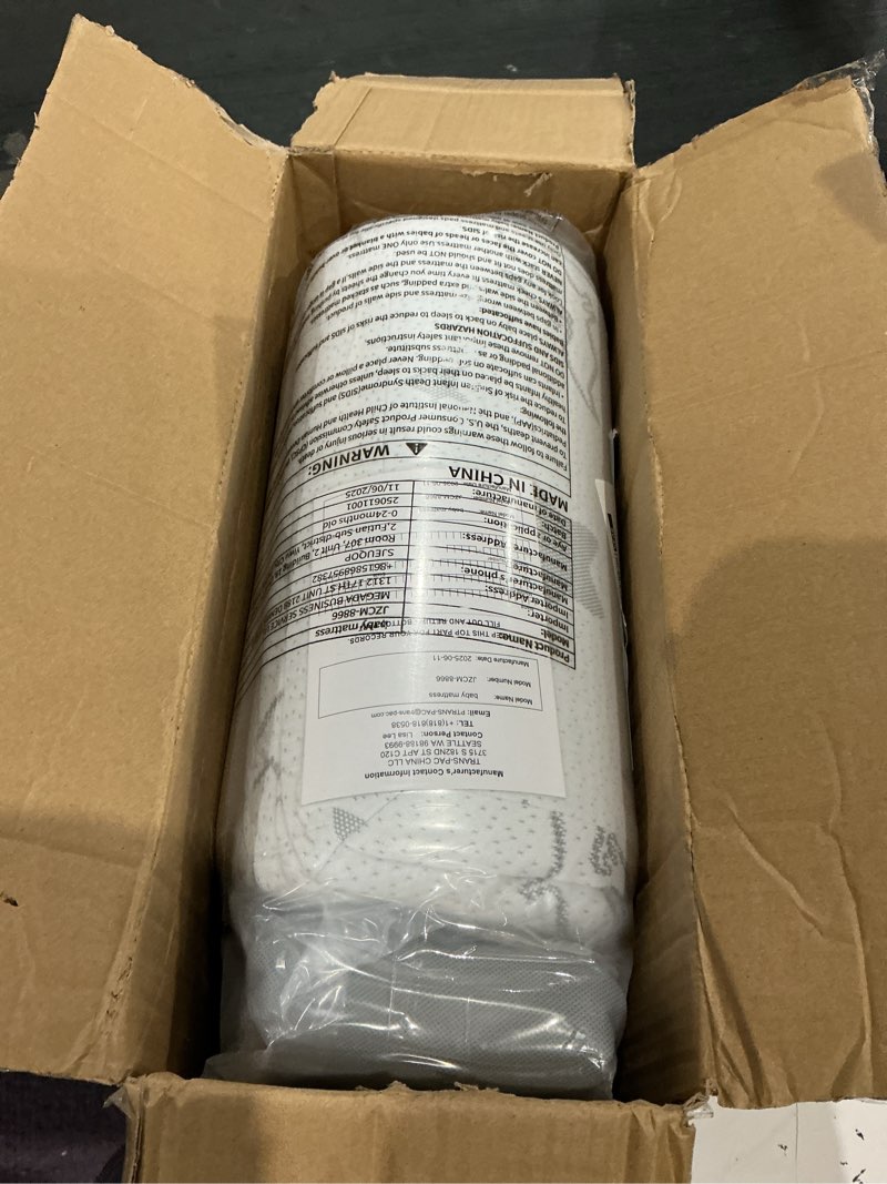 Condition photo showing New/Like New for trifold pack and play mattress 38"x26", pack n play mattresses with dual sided soft & firm memory foam foldable portable crib baby mattress with washable cover and carry bag 38"*26"*3"