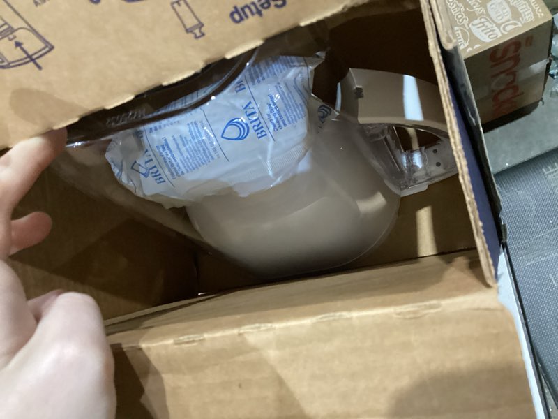 Condition photo showing As Is for Brita Large Water Filter Pitcher for Tap and Drinking Water, Includes 1 Standard Filter, BPA-Free, Lasts Two Months, 10-Cup Capacity, Bright White Standard White