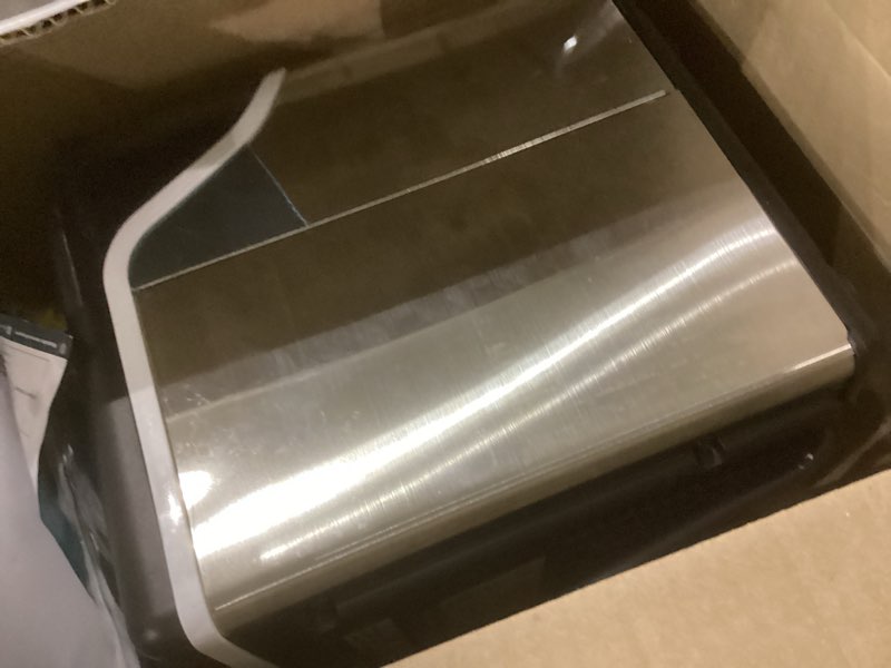 Condition photo showing As Is for EUHOMY Nugget Ice Makers Countertop, Pebble Ice Maker Machine with 35lbs/24H Soft Ice, Self-Cleaning Sonic Ice Maker with Ice Scoop&Basket, Pellet Ice Maker for Home/Kitchen/Office(Stainless Steels) Silver