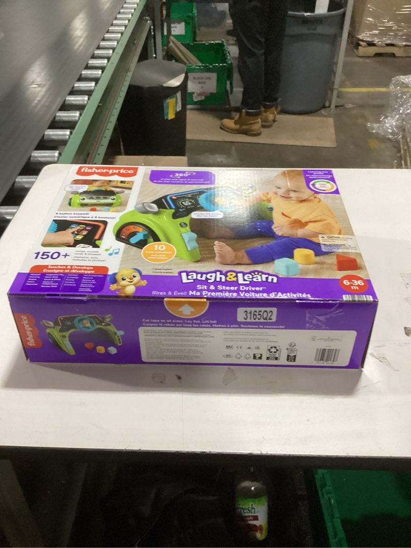 Condition photo showing New/Like New for Fisher-Price Baby & Toddler Learning Toy Laugh & Learn Sit & Steer Driver Car Activity Center with Smart Stages for Ages 6+ Months