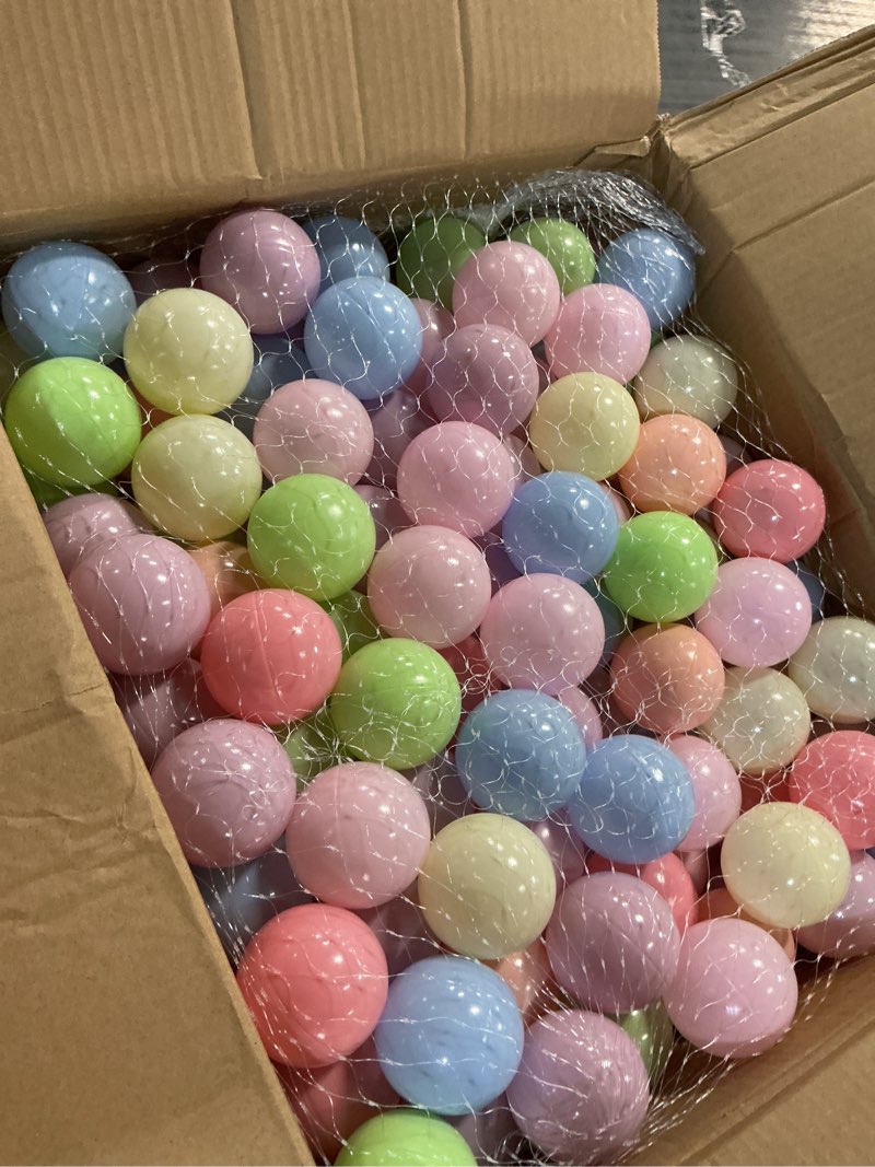Condition photo showing Good Condition for gogoso ball pit balls for toddlers dogs baby boys girls 2.2inch plasticball toys for kid play tent birthday slides party decor 50 100 170 200 500 1000 macaron mix 170 balls