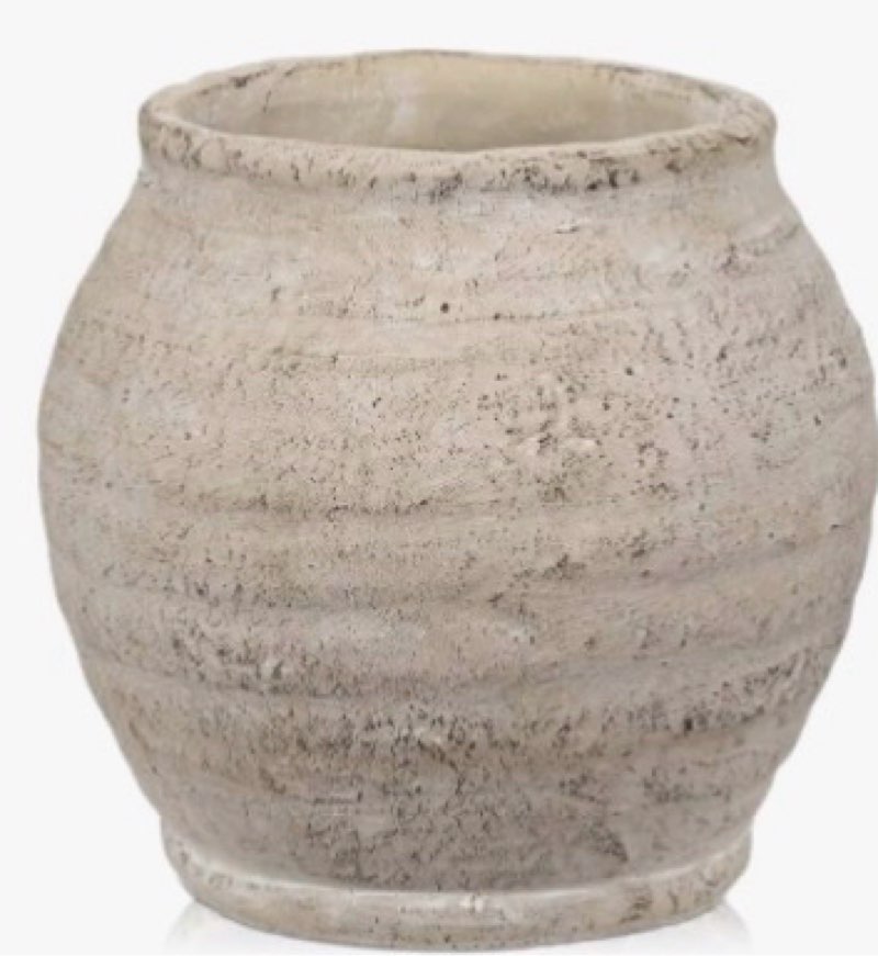 lunar glaze ceramic vase – decorative round accent piece for tabletop & shelf, ideal for floral arra