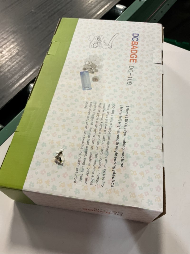 Condition photo showing New/Like New for button maker machine 58mm - (3rd gen) installation-free 58mm(2.25in) diy pin badge button maker press machine badge punch press with free 100pcs button parts&pictures&circle cutter&magic book round - 58 mm