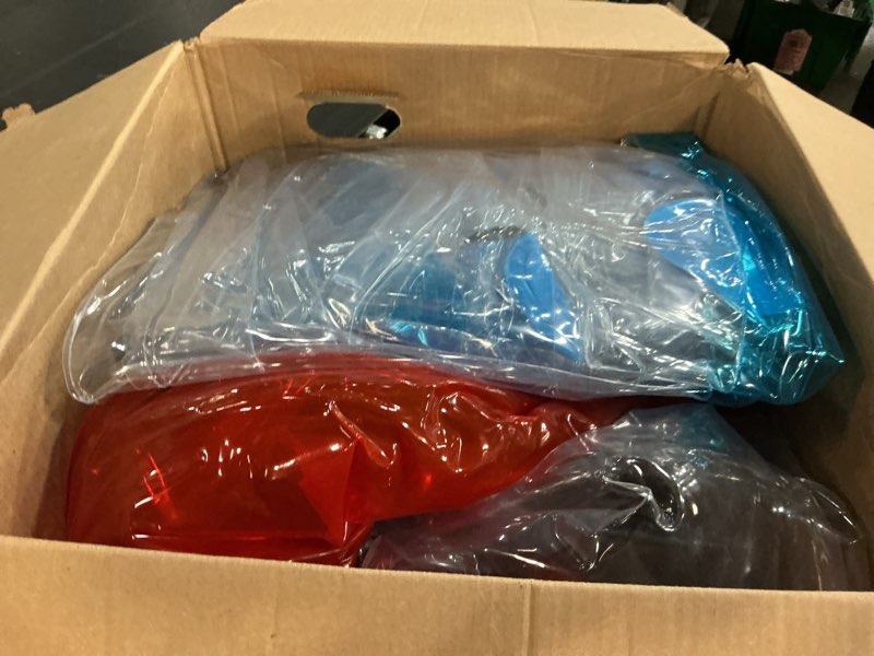 Condition photo showing Good Condition for 2 pack inflatable bumper balls for adults (4ft/1.2m) giant sumo balls body bumpers balls buddy zorb ball outdoor toys for kids yard human bubble ball hamster ball(red+blue, 48inch) 47" red +blue