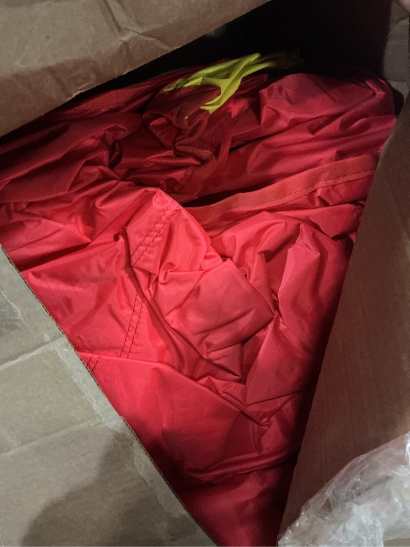 Condition photo showing As Is for ACTION AIR [Updated Version] Bounce House, Inflatable Bouncer with Air Blower, Jumping Castle with Slide, Family Backyard Bouncy Castle, Durable Sewn with Extra Thick Material, Idea for Kids (C-9745) High Mechanical Oxford Fabric