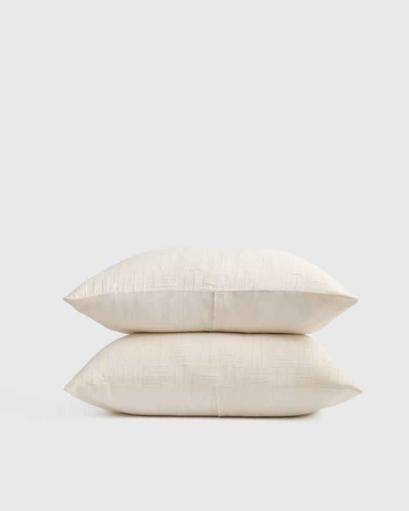 organic brushed cotton sham set king/cal pillow case quinse
