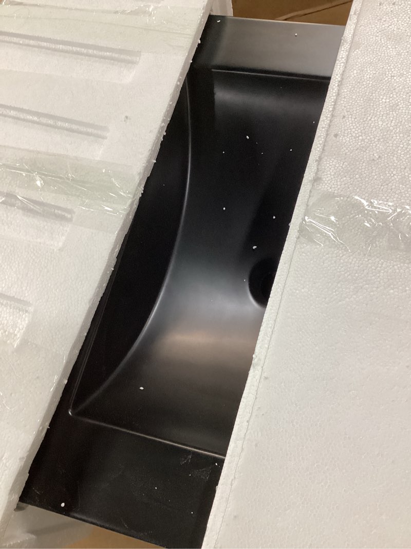 Condition photo showing Good Condition for modway eei-5069-blk cayman 24" bathroom sink, black 24" single basin black
