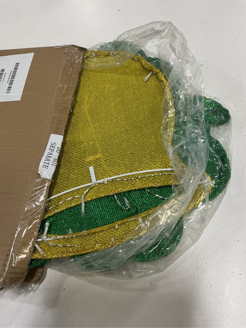 Condition photo showing Good Condition for st. patrick's day theme lighted yard signs, 42 inch st patricks day yard outdoor decorations for saint patrick irish home lawn patio backyard garden decor(leprechaun hat)