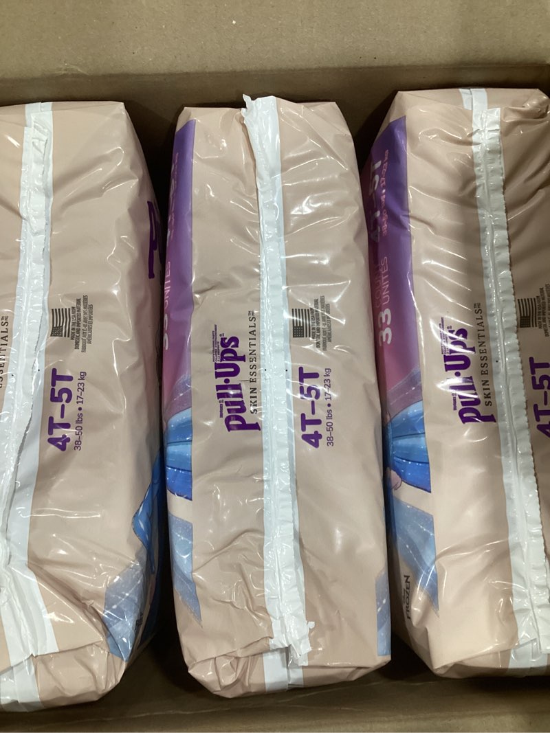 Condition photo showing Good Condition for Pull-Ups Girls' Skin Essentials Potty Training Pants, Training Underwear, 4T-5T (38-50 lbs), 99 Ct (3 Packs of 33) 4T-5T 99