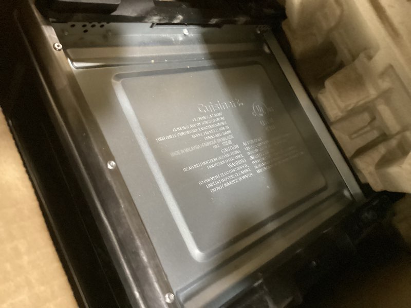 Condition photo showing As Is for Cuisinart Compact Air Fryer Toaster Oven, Stainless Steel Fryer with 6-in-1 Functions, Adjustable Temperature, Includes Oven Rack, Baking Pan and Air Fry Basket, TOA-26 Compact Air Fryer Oven Stainless Steel