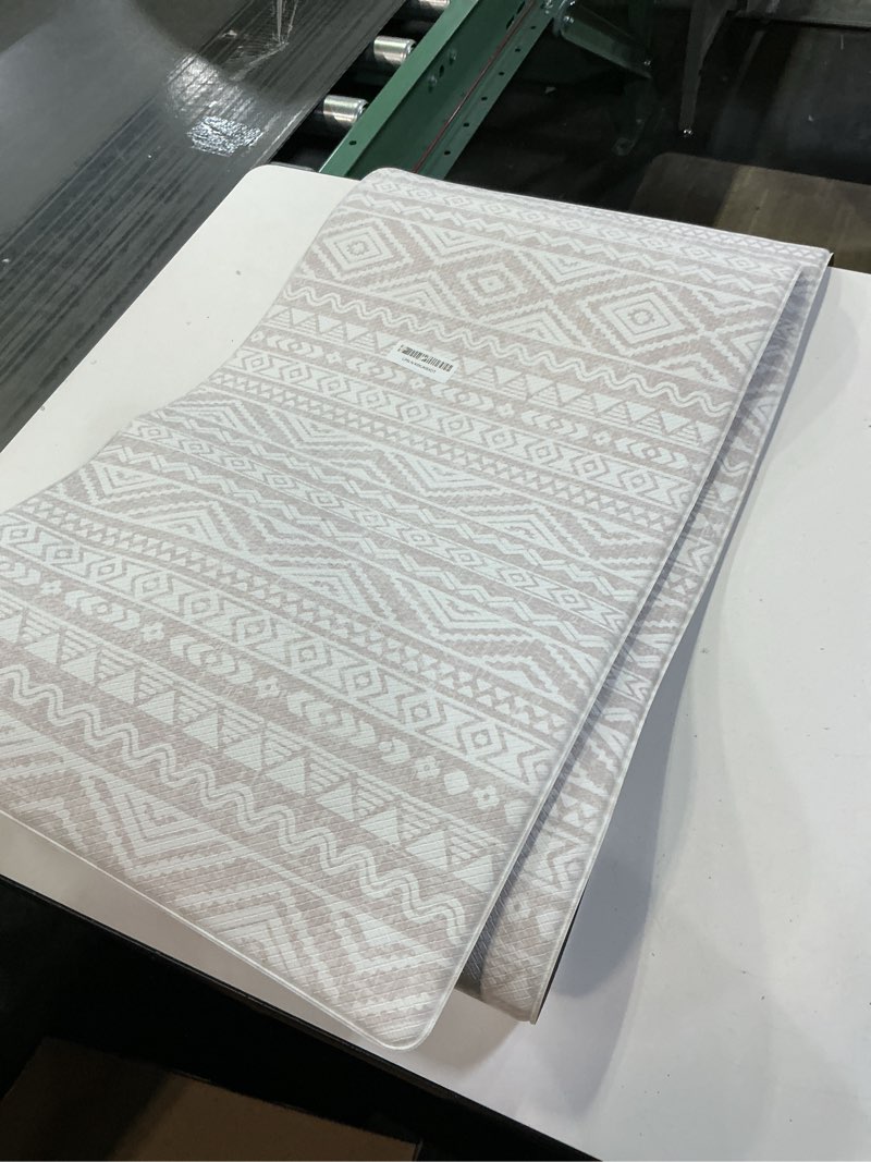 Condition photo showing Good Condition for Anti Fatigue Kitchen Mats for Floor, Non Slip Kitchen Mats and Rugs, Memory Foam Kitchen Mat, Heavy Duty Ergonomic Comfort Rugs for Kitchen Floor, Office, Sink, Khaki 17.3" x 47"+17.3" x 29" Khaki