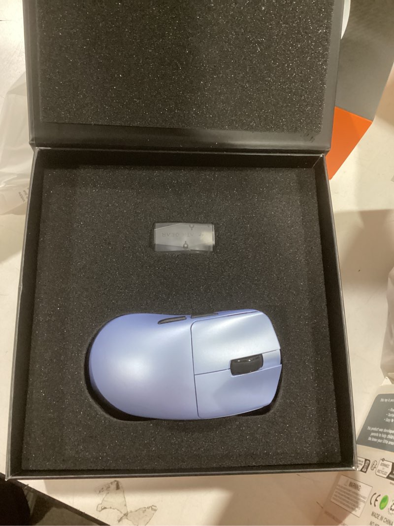 Condition photo showing New/Like New for ATK Blazing Sky F1 V2 Wireless Gaming Mouse, 39 g, PAW3950 Ultra Sensor, Nordic 54L15 MCU, Optical Switches, Dual 8K, Dual-Mode 2.4G/Wired, 250H Battery (Ultimate, Pearl Blue) Pearl Blue Ultimate
