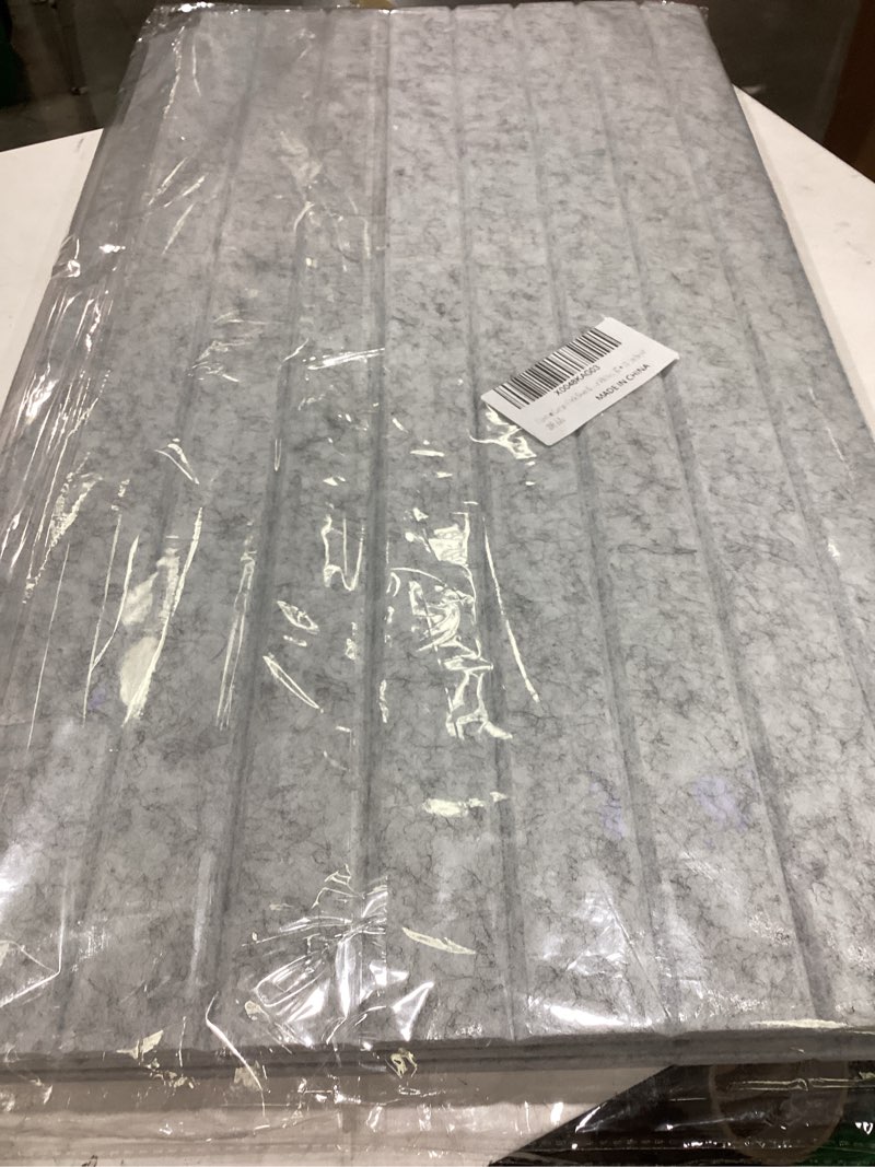 Condition photo showing New/Like New for rokeblau 48 x 32" large bulletin board, decorative felt pin board, 0.35“ thick foldable photo display board with self-adhesive tape, vision board for school home kitchen office walls/sliver grey 48*32 inches silver grey