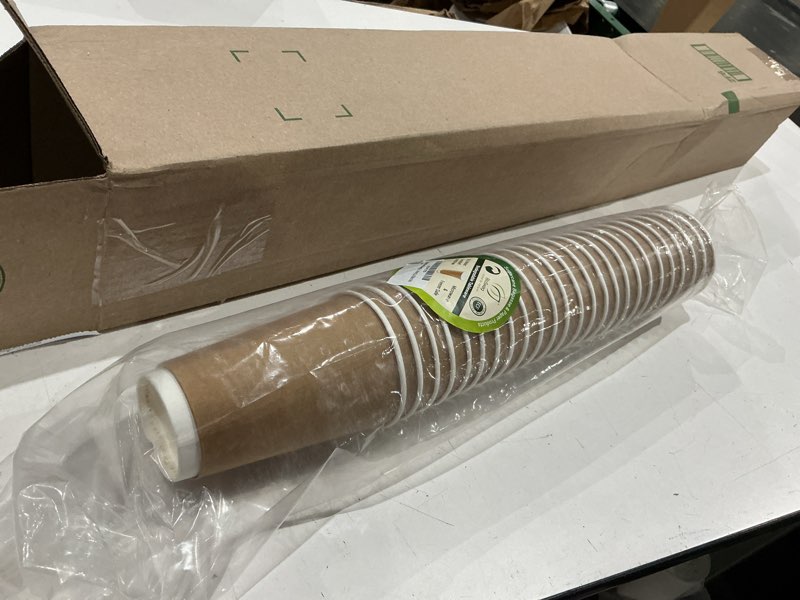 Condition photo showing Good Condition for bioswag disposable double wall paper cups 16oz coffee cups,tea cups,hot and cold beverage drinking cup (25pcs-16oz)
