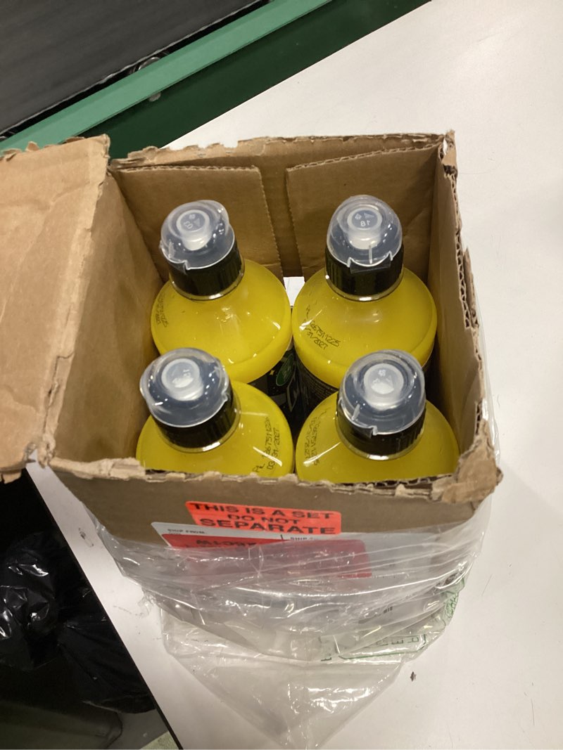 Condition photo showing New/Like New for (bbd:03/31/2027) sodastream® mountain dew zero new pour bottles soda drink mix, 14.9 fl oz. (pack of 4) mtn dew zero new pour 14.9 fl oz (pack of 4)