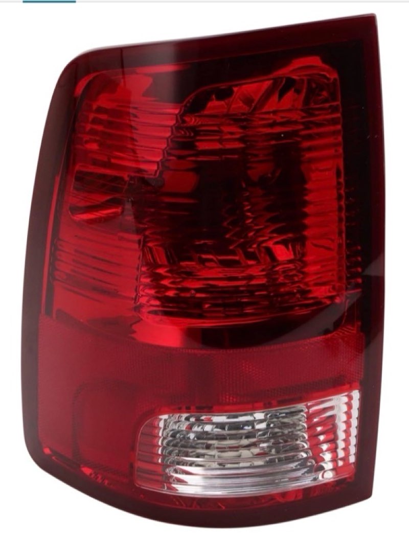 trq driver side tail light assembly halogen compatible with 2009-2010 dodge 2011-2024 ram ch2818124 lta35234